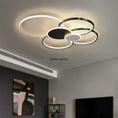 Axyaa Nordic LED Ceiling Lamp Dimmable Remote Control Chandelier