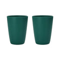 Axyaa Dark Green Plastic Cups Set for Home, Kitchen, Restaurant, Picnic, Camping