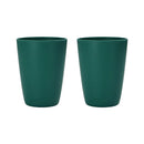 Axyaa Dark Green Plastic Cups Set for Home, Kitchen, Restaurant, Picnic, Camping
