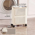 Axyaa Foldable Laundry Basket: Rolling with Wheels, Large Capacity for Toys/Sports Gear.