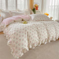 Axyaa Cotton Floral Princess Queen Duvet Cover Set for a Cozy Bedroom