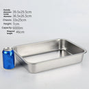 Axyaa Stainless Steel Food Storage Tray Loaf Pan Fruit Plate Snack Dish