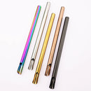 Axyaa Stainless Steel Pearl Milk Tea Straws Set with Brush Cocktail Bar Accessories