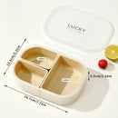 Axyaa 3-Grid Microwave Lunch Box Stackable Food Container