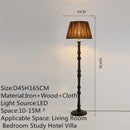 Axyaa Luxury Floor Lamp: Retro Art LED Standing Light for Living Room, Bedroom, Study
