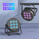 Axyaa 4PCS 9LEDs RGBW Par Stage Lights with Remote Control for Events