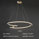 Axyaa Modern Gold Ring LED Pendant Lights Chandelier for Living, Dining, Bedroom