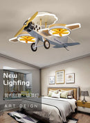 Axyaa Kids Airplane LED Chandelier: Modern Nordic Style, Creative Cartoon Shape, Children's Bedroom Decor