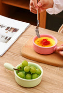 Axyaa Ceramic Kids Bowl for Desserts & Porridge, Baby Food Tableware