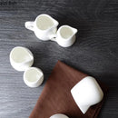 Axyaa Ceramic Mini Milk Jug with Handle in Pure White Specialty Tableware