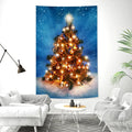 Axyaa Christmas Tree Tapestry Wall Hanging Holiday Decoration