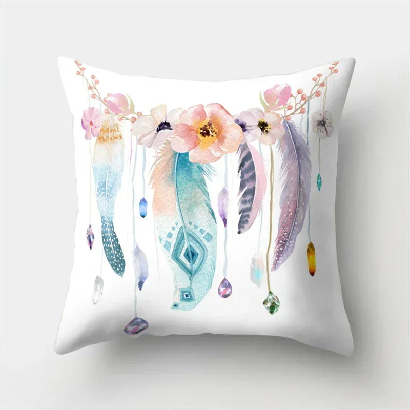 Bohemia Dreamcatcher Cushion Cover for Home Decor by Axyaa