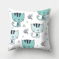 Black Cat Pattern Pillowcase for Sofa Decor Axyaa Brand