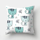 Black Cat Pattern Pillowcase for Sofa Decor Axyaa Brand