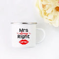 Axyaa His and Hers Lovers Camp Cup Enamel Mug Gift for Couples