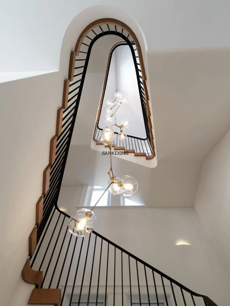 Axyaa Magic Bean Glass Ceiling Chandelier LED Suspension Pendant Lights