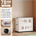 Axyaa Foldable Storage Box, 6 Tier with Wheels, for Home Organization