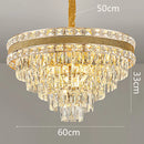 Crystal Living Room Chandelier by Axyaa | Luxury Pendant Light for Dining Room & Ceiling