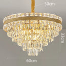 Axyaa Crystal Chandelier Pendant Light for Living & Dining Room, Luxury Ceiling Lighting