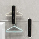 Axyaa Wall Mounted Clothes Hanger Organizer - Retractable Bathroom Balcony Storage Rack
