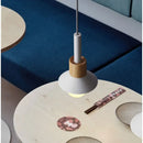 Axyaa Nordic Wood Pendant Lights Modern Macaron LED Hang Lamp Kitchen Bar Loft E27