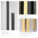 Axyaa Modern Slim LED Wall Sconce 16W Integrated Black Gold Brass Nordic Wall Lamp