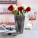 Axyaa Crystal Glass Vase for Flowers Desk Decoration