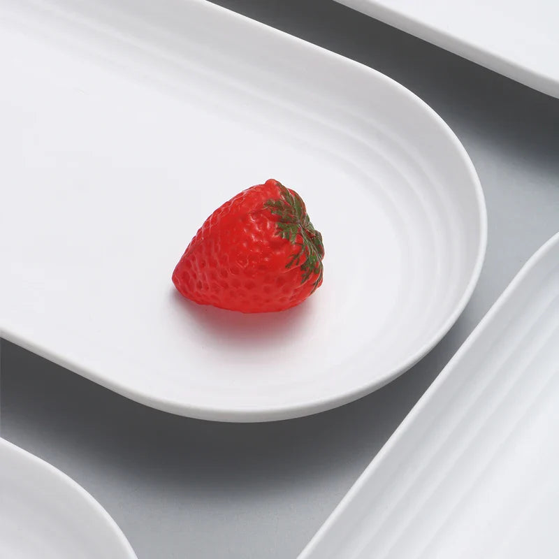Axyaa 4/6 PP Oval Plates: Reusable for Family Kitchen, Picnics & Restaurants