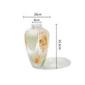 Axyaa Clear Glass Irregular Pattern Vase for Home Decor and Flower Arrangement