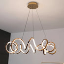 Axyaa Modern Rose Gold Pendant Chandeliers for Dining Room Ceiling Lighting