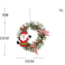 Axyaa Mini Christmas Wreath Ornament Set for Festive Decor
