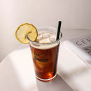 Axyaa Glass Milk Tea Cup Set with Straw for Trendy Breakfast & Coffee Enjoyment