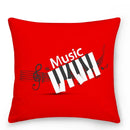 Axyaa Music Note Cushion Cover 45x45cm Pillowcase Decorative Pillow Home Decor