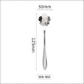 Axyaa Stainless Steel Heart Spoon for Coffee, Dessert, and Ice Cream