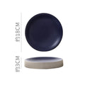 Axyaa Round Ceramic Plate Set for Stylish Dining Experience