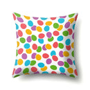Axyaa Colorful Candy Flower Succulent Plants Printed Pillow Case for Couch Sofa Bed