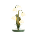 Axyaa Pastoral Table Lamp: French Girl Bedroom Decor Flower Ambient Light
