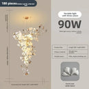 Axyaa Ginkgo Leaf Staircase Chandelier for Duplex Villa Lobby - Modern Designer Pick