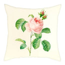 Axyaa Pink & White Flower Pattern Pillow Cover 45*45cm