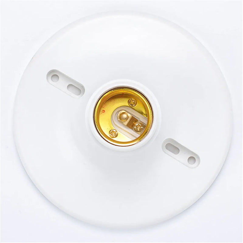 Axyaa Plastic Socket Outlet Box Mount E27 Lamp Holder for Ceiling Lamp