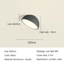 Axyaa LED Semicircular Ceiling Lights for Balcony Bedroom Entrance Creative Lighting Fixtures