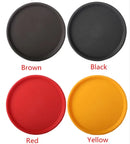Axya Non Slip Round Fruit Plate Tea Tray, Kindergarten Hotel Tableware Serving Tray