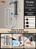 Axyaa Kitchen Sink Soap Dispenser, Built-in Hydraulic Liquid Bottle for Easy Dispensing