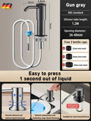 Axyaa Kitchen Sink Soap Dispenser, Built-in Hydraulic Liquid Bottle for Easy Dispensing