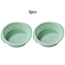 Silicone Baking Tray Set for Household Oven by Axyaa: Easy Demold, Rectangular & Square Cake Mold