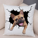 Axyaa Cute Dog Print Pillow Case for Home Decor and Comfort