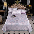 Axyaa Ice Silk Printed Naked Sleeping Mat Set, 230x250cm