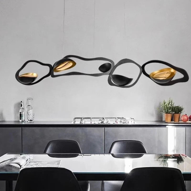Axyaa Modern LED Pendant Chandeliers for Indoor Living and Dining Room Lighting