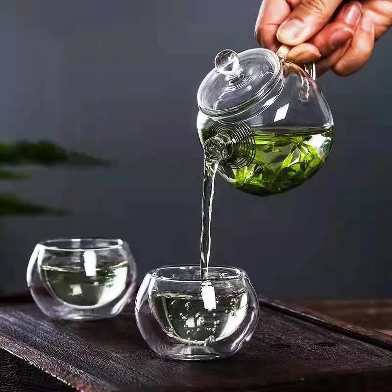 Axya 150ML Glass Teapot with Infuser and Lid