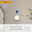 Axyaa Modern Nordic LED Wall Lamp Cream Style Indoor Lighting Home Decor